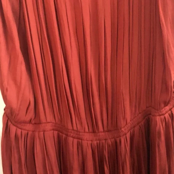 GAP Red/Rust Midi Sundress Spaghetti Strap Sleeveless - Picture 4 of 6